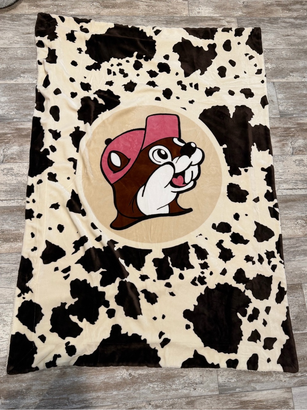 Bucees Cow Print Blanket